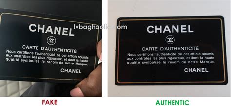 chanel authenticity card verloren|chanel authenticity card real or false.